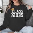 Class Of 2035 Grow With Me Boy Girl First Day Of Graduation Unisex Sweatshirt