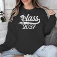 Class Of 2037 First Day Of School Graduation Grow With Me Unisex Sweatshirt