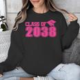 Class Of 2038 Pink Girls Growing Up School Memory Graduation Unisex Sweatshirt