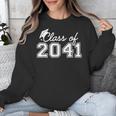 Class Of 2041 Grow With Me Graduation First Day Of School Unisex Sweatshirt
