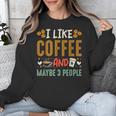 Coffee & Introvert Humor Tee Quote Cute Font Unisex Sweatshirt Coffee & Introvert Humor Tee Quote Cute Font Unisex Sweatshirt