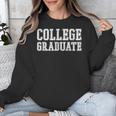 College Graduate Shirt Graduation Tee Distressed Unisex Sweatshirt