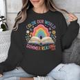 Color Our World Summer Reading 2025 Rainbow Art Book Unisex Sweatshirt