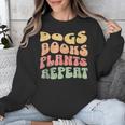 Colorful Dogs Books Plants Repeat Unisex Sweatshirt