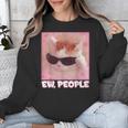 Cool Cat Meme Ew People Anti Social Introvert Cute Cat Unisex Sweatshirt Cool Cat Meme Ew People Anti Social Introvert Cute Cat Unisex Sweatshirt