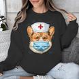 Corgi Dog Nurse RN Nursing School Graduation Unisex Sweatshirt