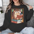 Cute Hedgehog Book Nerd Unisex Sweatshirt