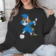 Dabbing Graduation Class 2023 Unicorn Volleyball Unisex Sweatshirt
