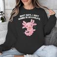 Most Days I Just Wanna Be An Axolotl Salamander Introvert Unisex Sweatshirt