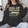 Dial Up Survivor Retro 90s Internet Nostalgia Unisex Sweatshirt