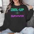 Dial Up Survivor Retro Modem Nostalgia Tech Top Unisex Sweatshirt