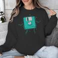 Diskette Dances Retrospec Memory Module Data Carrier Unisex Sweatshirt Diskette Dances Retrospec Memory Module Data Carrier Unisex Sweatshirt