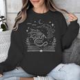 Dragon Flying Out Of Book Lover Bookworm Fantasy Novels Unisex Sweatshirt