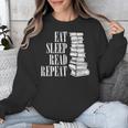 Eat Sleep Read Repeat Reading Book Librarian Men Women Kids Unisex Sweatshirt Eat Sleep Read Repeat Reading Book Librarian Men Women Kids Unisex Sweatshirt