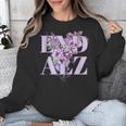 End ALZ Floral Dementia Memory Loss Alzheimer Awareness Unisex Sweatshirt