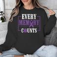Every Memory Counts Alzheimer's Awareness Dementia Unisex Sweatshirt Every Memory Counts Alzheimer's Awareness Dementia Unisex Sweatshirt