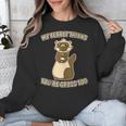Ew People Ferret Saying Mask Introvert Ferrets Unisex Sweatshirt