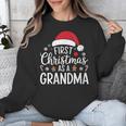 First Christmas As A Grandma Holiday New Grandmother Memory Unisex Sweatshirt First Christmas As A Grandma Holiday New Grandmother Memory Unisex Sweatshirt