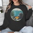 Fish Bowl Frutiger Aero Y2K Retro Vibes Unisex Sweatshirt