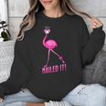 Flamingo Nailed It Graduation Flamingo Unisex Sweatshirt