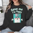 Floppy Disk Retro Tech Nostalgia Old School Computing Humor Unisex Sweatshirt