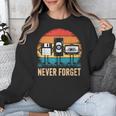 Never Forget Retro 80s 90s Floppy VHS Cassette Nostalgia Unisex Sweatshirt Never Forget Retro 80s 90s Floppy VHS Cassette Nostalgia Unisex Sweatshirt