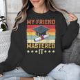My Friend Mastered It Master's Degree Graduation Vintage Unisex Sweatshirt