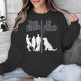 Your Friends Vs My Friend Introvert Pet Dog Owner Men Women Kids Unisex Sweatshirt