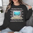 Frutiger Aero Aesthetic Tech The Future That Was Promised Unisex Sweatshirt