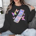 Frutiger Aero Y2K Chrome Phone Butterfly Unisex Sweatshirt Frutiger Aero Y2K Chrome Phone Butterfly Unisex Sweatshirt