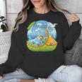 Frutiger Aero Y2K Fashion Trends Statement Piece Tech Orange Unisex Sweatshirt