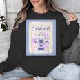 Fun Cute Introvert Cat Character Trophy For Men Women Unisex Sweatshirt Fun Cute Introvert Cat Character Trophy For Men Women Unisex Sweatshirt