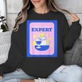 Fun Cute Introvert Cat Character With Wine Unisex Sweatshirt Fun Cute Introvert Cat Character With Wine Unisex Sweatshirt