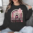 Fun Happy Last Day Of School Girl Student Graduation Rainbow Unisex Sweatshirt