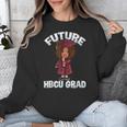 Future HBCU Grad Girl Wearing Graduation Gown Unisex Sweatshirt