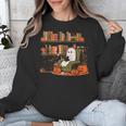 Ghost Library Reading Books Halloween Men Women Kids Unisex Sweatshirt Ghost Library Reading Books Halloween Men Women Kids Unisex Sweatshirt