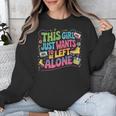 This Girl Just Wants To Be Left Alone Retro Nostalgia Unisex Sweatshirt