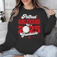 Girlfriend Of a 2025 Graduate Prom Graduation 25 VolleyBall Unisex Sweatshirt