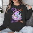Goth Capybara Ramen Ritual Feasting Soft Introvert Art Unisex Sweatshirt Goth Capybara Ramen Ritual Feasting Soft Introvert Art Unisex Sweatshirt