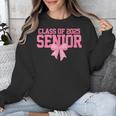 Graduate 2025 Class Of 2025 Senior Coquette Bow Graduation Unisex Sweatshirt
