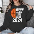 Graduate Senior Class Of 2024 Basketball Player Graduation Unisex Sweatshirt