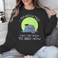 I Graduated Can I Go Back To Bed Now Cat Graduation For Men Women Girls Kids Unisex Sweatshirt