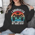 I Graduated Can I Unpause My Game Now Retro Graduation Unisex Sweatshirt