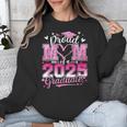 Graduation 2025 Proud Mom Of 2025 Graduate Floral Women Unisex Sweatshirt