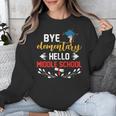 Graduation Bye Elementary Hello Middle School Graduate Unisex Sweatshirt