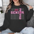 Graduation Class Of 2026 Senior 2026 Pink Bow Coquette Unisex Sweatshirt