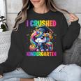 Graduation I Crushed Kindergarten Unicorn Girls Grad Magical Unisex Sweatshirt