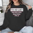 Graduation PhD Tee Bachelors Tee Masters Degree Shirts Unisex Sweatshirt