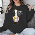 Graduation Senior Silly Goose Today Im A Serious Goose Unisex Sweatshirt