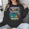Graduation Shirt For 5th Grader Goodbye Hello Middle School Unisex Sweatshirt